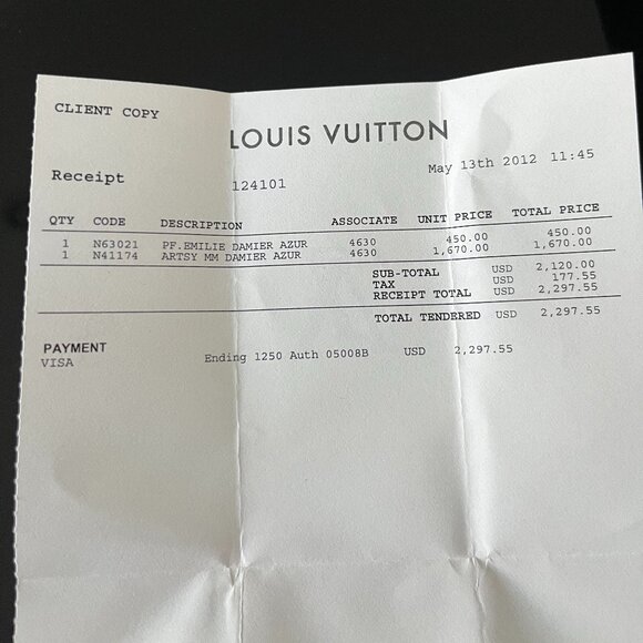 Louis Vitton The Emilie wallet in Damier Azur canvas - Picture 14 of 14